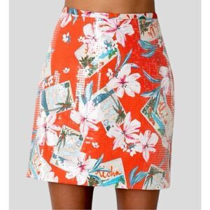 COPY - LE SUPERBE POSTCARD MINI SKIRT- SIZE 4